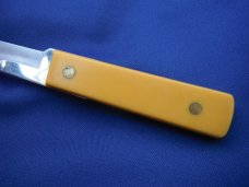 RARE Vintage US Ka-bar KABAR Yellow Handle Fishing Fish Fillet Knife  With original leather sheath 