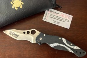 Spyderco & Kershaw Collaboration Spyker (C96GP) Discontinued Limited Edition Knife, New