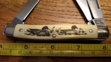  Schrade U.S.A. 505SC Stockman Pocket Knife Water Fowl