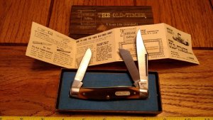 Schrade N.Y. USA 8OT Senior Stockman Folding Pocket Knife IN BOX