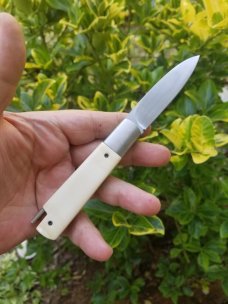 Vincenzo Balistreri Elephant Ivory ScrimshawTaillock,4" closed..rwl34. Doro Kitsune..modern Barlow 