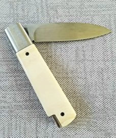 Vincenzo Balistreri Elephant Ivory ScrimshawTaillock,4" closed..rwl34. Doro Kitsune..modern Barlow 