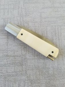 Vincenzo Balistreri Elephant Ivory ScrimshawTaillock,4" closed..rwl34. Doro Kitsune..modern Barlow 
