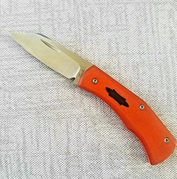 Taylor Cochise Ultralight Custom..Butterscotch Linen micarta...AEB-L..3 5/8" cld..coa..pouch..slip 
