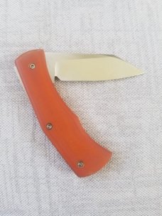 Taylor Cochise Ultralight Custom..Butterscotch Linen micarta...AEB-L..3 5/8" cld..coa..pouch..slip 