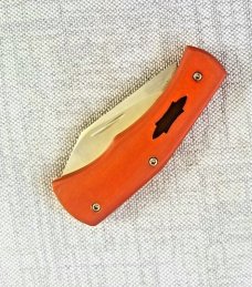 Taylor Cochise Ultralight Custom..Butterscotch Linen micarta...AEB-L..3 5/8" cld..coa..pouch..slip 