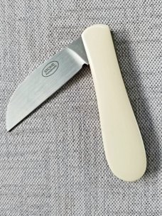 Tinus Stone Custom Gentleman slipjoint...3.75" ...Ivory Micarta and N690..G10 liners...coa and slip.