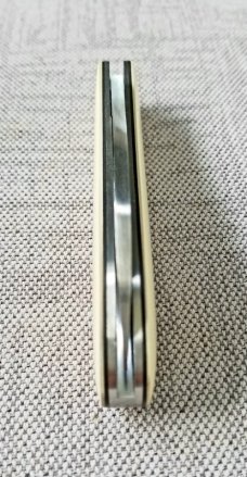 Tinus Stone Custom Gentleman slipjoint...3.75" ...Ivory Micarta and N690..G10 liners...coa and slip.