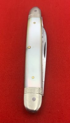 Vintage HERMS GERMANY 2-Blade Equal End Senator Pen Folding Pocket Knife Pearl Pre-1930