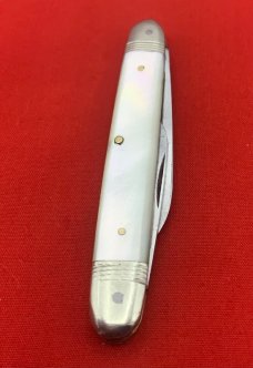 Vintage HERMS GERMANY 2-Blade Equal End Senator Pen Folding Pocket Knife Pearl Pre-1930