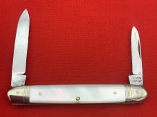 Vintage HERMS GERMANY 2-Blade Equal End Senator Pen Folding Pocket Knife Pearl Pre-1930