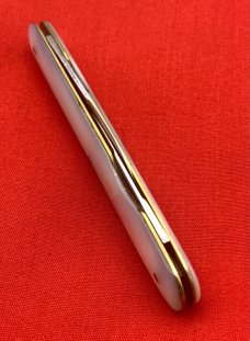 Vintage HUMASON & BECKLEY Equal End Shadow Pen Folding Pocket Knife c.1852-1916 Pearl