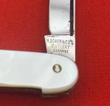Vintage H. BOKER & CO’S CUTLERY Sleeveboard Lobster Pen Folding Pocket Knife c.1891-1944