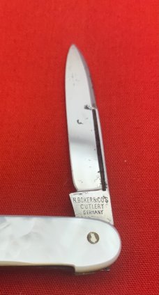 Vintage H. BOKER & CO’S CUTLERY Sleeveboard Lobster Pen Folding Pocket Knife c.1891-1944