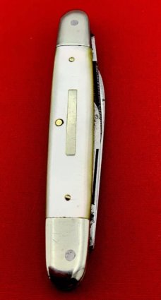Vintage EDW. PARKER & SONS GERMANY 4-Blade Equal End Pen Pocket Knife c.1900-1930 Pearl