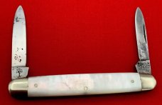 Vintage BOKER’S CUTLERY GERMANY Equal End Senator Pen Pocket Knife Salesman’s Sample c.1891-1944 MOP