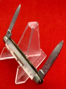 Vintage BOKER’S CUTLERY GERMANY Equal End Senator Pen Pocket Knife Salesman’s Sample c.1891-1944 MOP