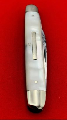 Vintage BOKER’S CUTLERY GERMANY Equal End Senator Pen Pocket Knife Salesman’s Sample c.1891-1944 MOP