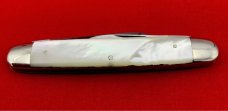 Vintage EMPIRE WINSTED CT 2-Blade EE Senator Pen Pocket Knife c.1856-1930 Mother-of-Pearl