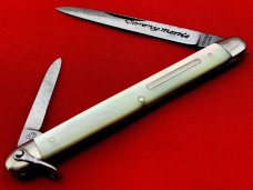 Vintage H. BOKER & CO SOLINGEN Long Slim Equal End Pen Folding Pocket Knife c.1869-1944