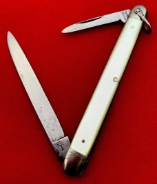 Vintage H. BOKER & CO SOLINGEN Long Slim Equal End Pen Folding Pocket Knife c.1869-1944
