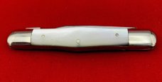 Vintage NEW YORK KNIFE CO 2-Blade Swell Center Pen Pocket Knife c.1856-1931 Mother-of-Pearl