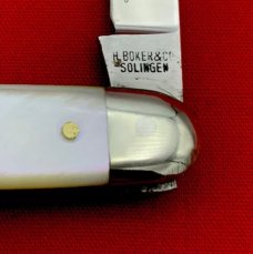 Vintage  H BOKER & CO Equal End Senator Pen Pocket Knife Salesman’s Sample c.1869-1944
