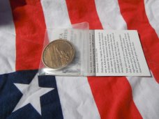 America Unites, United We Stand  911  9-11 Challenge Coin  Commemorative Medallion Brass.  New NOS