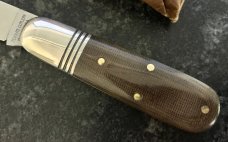 Great Eastern Cutlery Tidioute #252117 Little Jack, Linen Micarta Handle, New (GEC 25) 