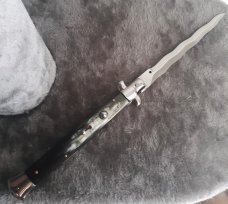 13" Kris w/ Horn Scales Stiletto Italy NOS!