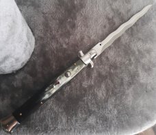 13" Kris w/ Horn Scales Stiletto Italy NOS!