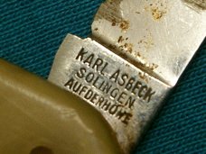 VINTAGE KARL ASBECK SOLINGEN FOLDING POCKET JACK KNIFE KNIVES OLD