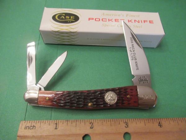 Case XX 2003 Bone Handle SeaHorse Whittler Pattern # 6355 WH SS Case XX 2003 Bone Handle SeaHorse Whittler Pattern # 6355 WH SS