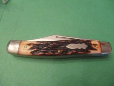 Schrade Uncle Henry Imitation Stag Handle Stockman Pattern # 885UH  