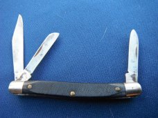 SEARS CRAFTSMAN KNIFE MADE IN USA  3 BLADE STOCKMAN  POCKET KNIFE 
