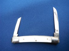Nano Japan half congress folding pocket knife Made in JAPAN 2 Blade Pen Pocket Knife Pearl Celluloid