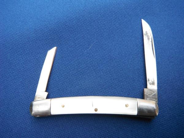 Nano Japan half congress folding pocket knife Made in JAPAN 2 Blade Pen Pocket Knife Pearl Celluloid