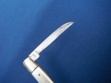 Nano Japan half congress folding pocket knife Made in JAPAN 2 Blade Pen Pocket Knife Pearl Celluloid