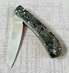 Tinus Stone Slimline Native Silver Foil Carbon Fiber, liners and N690,4" .. South Africa 