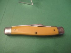 Schrade Yellow Delrin Handle Stockman Pattern # 881Y