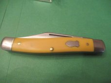 Schrade Yellow Delrin Handle Stockman Pattern # 881Y