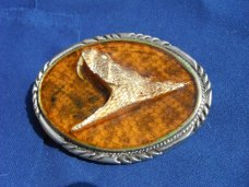 Gitz USA Razor Knife Folding POCKET KNIFE & Real Rattle Snake head/ Diamondback Rattler Belt Buckle 
