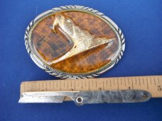 Gitz USA Razor Knife Folding POCKET KNIFE & Real Rattle Snake head/ Diamondback Rattler Belt Buckle 