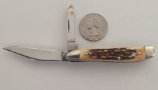 Case XX USA 6220 1 Dot 1979 Stag Bone Peanut