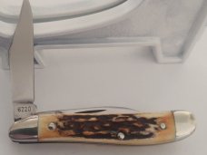 Case XX USA 6220 1 Dot 1979 Stag Bone Peanut