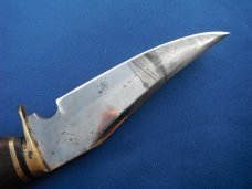Nice Custom handmade fixed blade knife with leather sheath. A very sharp edge.