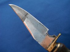 Nice Custom handmade fixed blade knife with leather sheath. A very sharp edge.