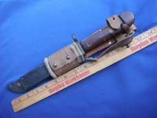 Vintage AK-47 Bayonet with Scabbard Matching serial #s 