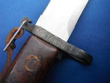 Vintage AK-47 Bayonet with Scabbard Matching serial #s 