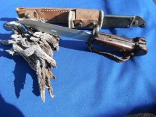 Vintage AK-47 Bayonet with Scabbard Matching serial #s 